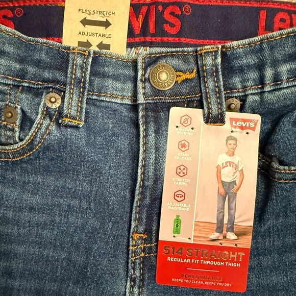 LEVI’S 514 Straight Regular Fit Jeans sz 7, NWT - Picture 2 of 3
